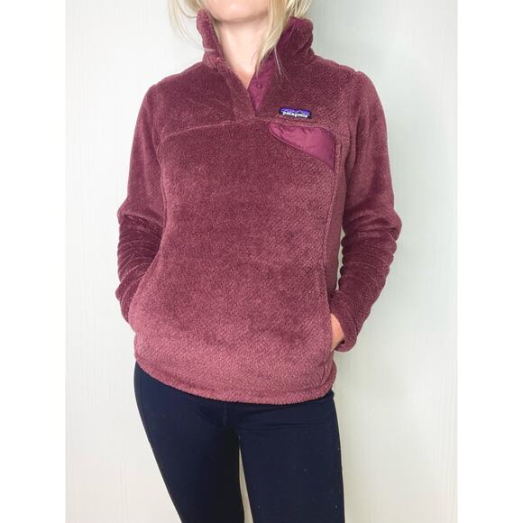 PATAGONIA Synchilla Fleece Pullover Maroon US XSMALL - Picture 3 of 16